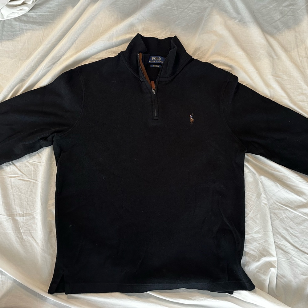 Polo Ralph Lauren Black Zip-Up Sweater